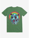 Zombie Blood Rainbow Panda Irish Green T-Shirt, IRISH GREEN, hi-res