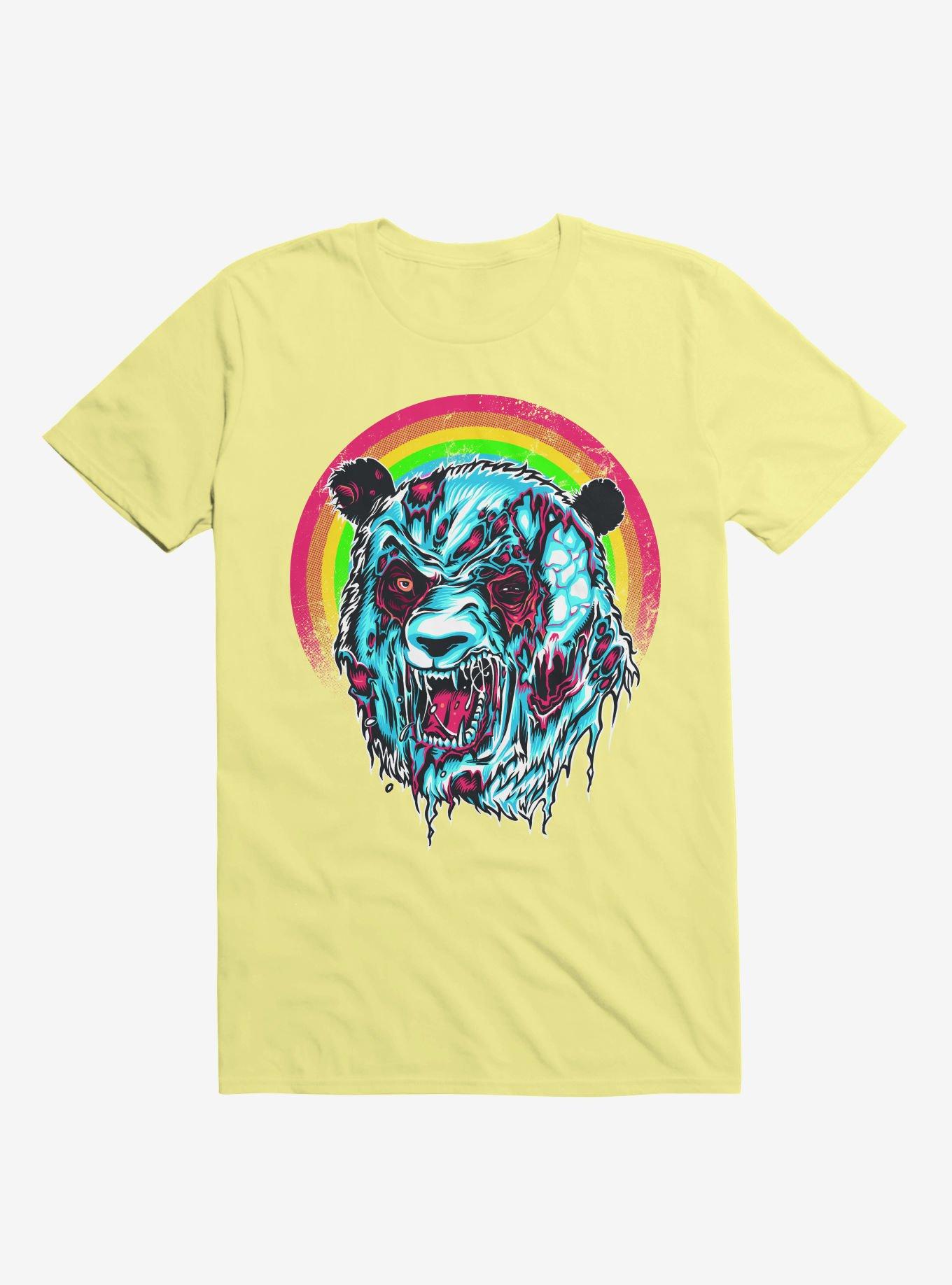 Zombie Blood Rainbow Panda Corn Silk Yellow T-Shirt, CORN SILK, hi-res
