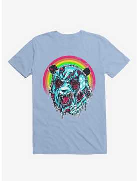 Zombie Blood Rainbow Panda Light Blue T-Shirt, , hi-res