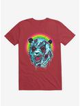 Zombie Blood Rainbow Panda Red T-Shirt, RED, hi-res