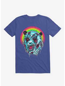 Zombie Blood Rainbow Panda Royal Blue T-Shirt, , hi-res