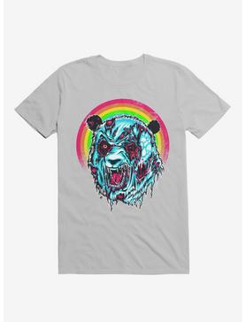 Zombie Blood Rainbow Panda Ice Grey T-Shirt, , hi-res