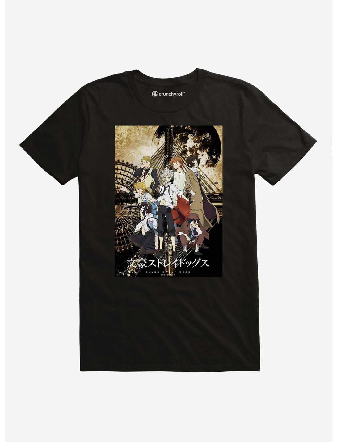 Bungo Stray Dogs Title Art T-Shirt, BLACK, hi-res