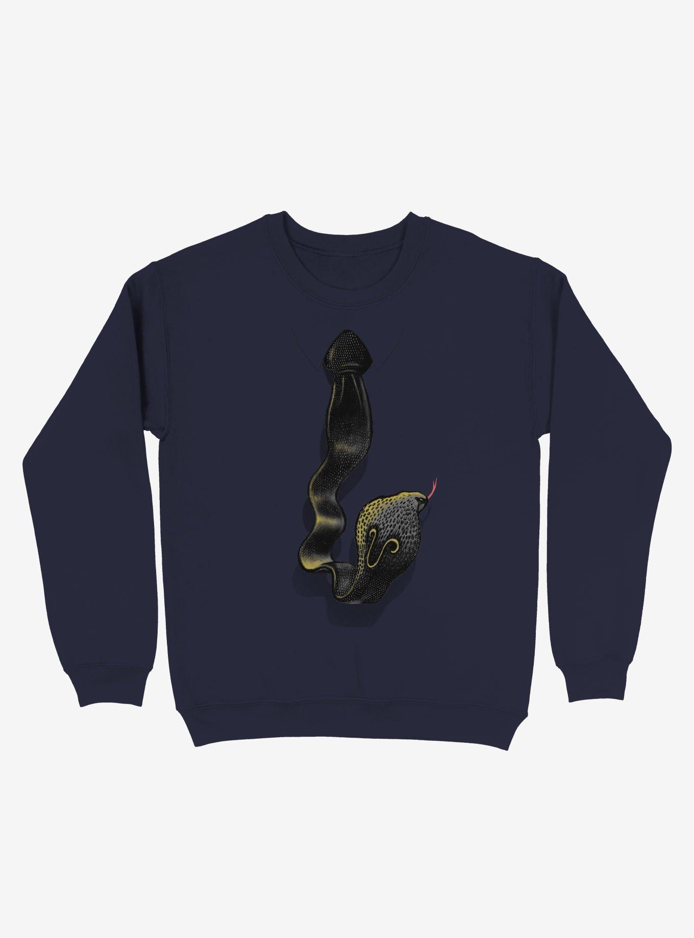 Cobra Tie Navy Blue Sweatshirt, , hi-res