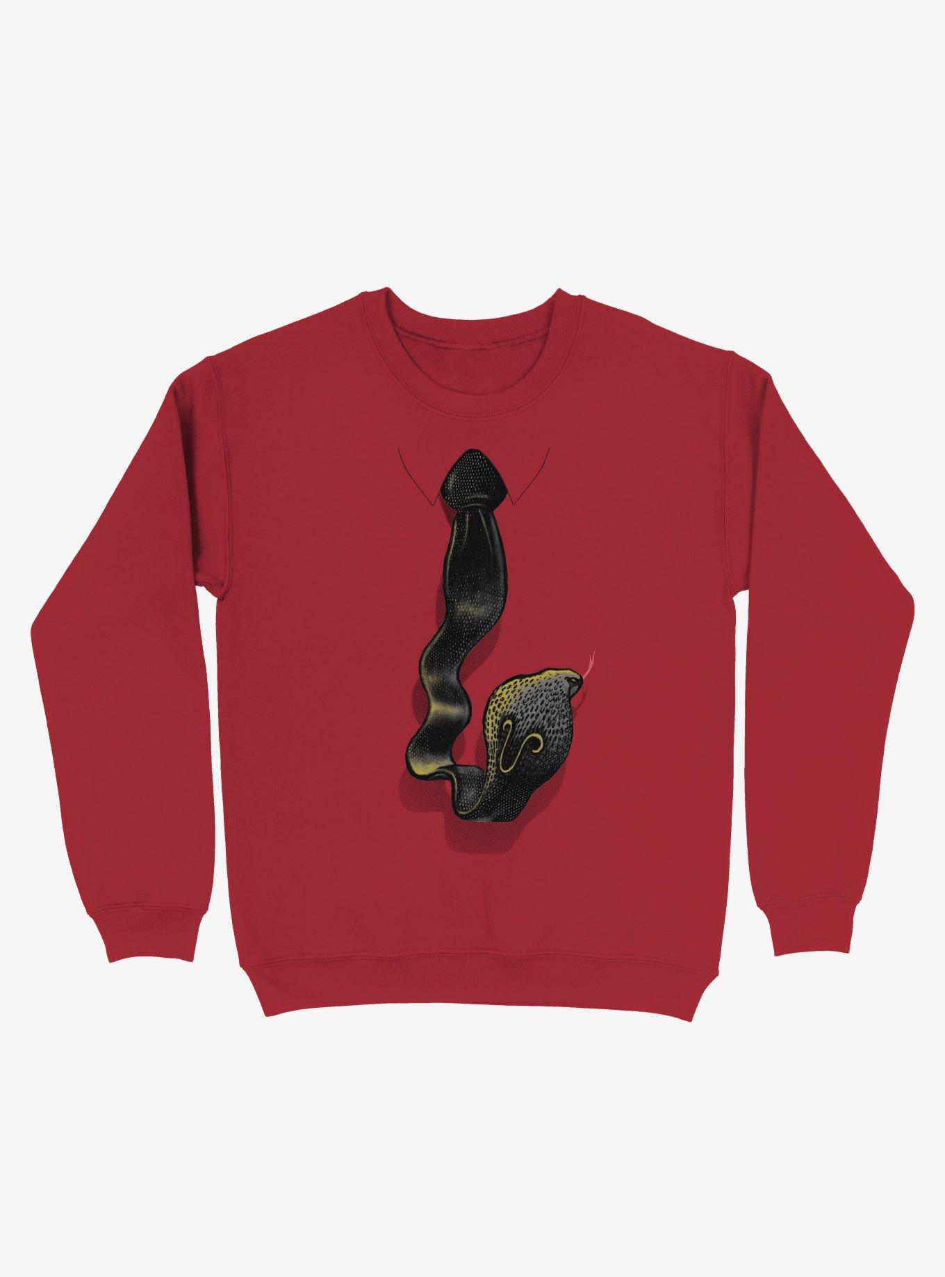 Cobra Tie Red Sweatshirt, RED, hi-res