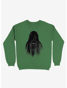 Long Horror Haunted House Hair Kelly Green Sweatshirt, , hi-res