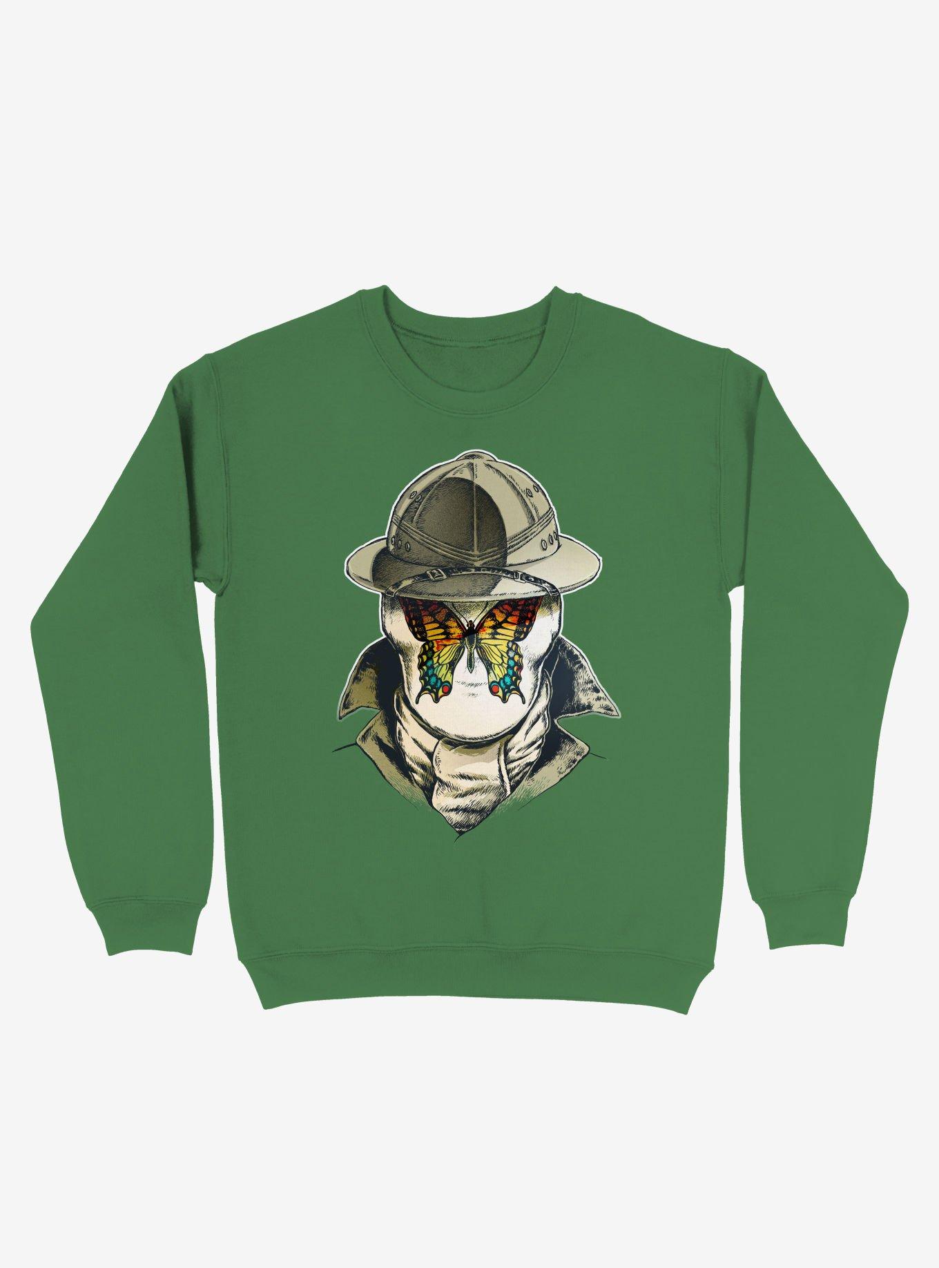 Rorschach Butterfly - 5G Kelly Green Sweatshirt, , hi-res