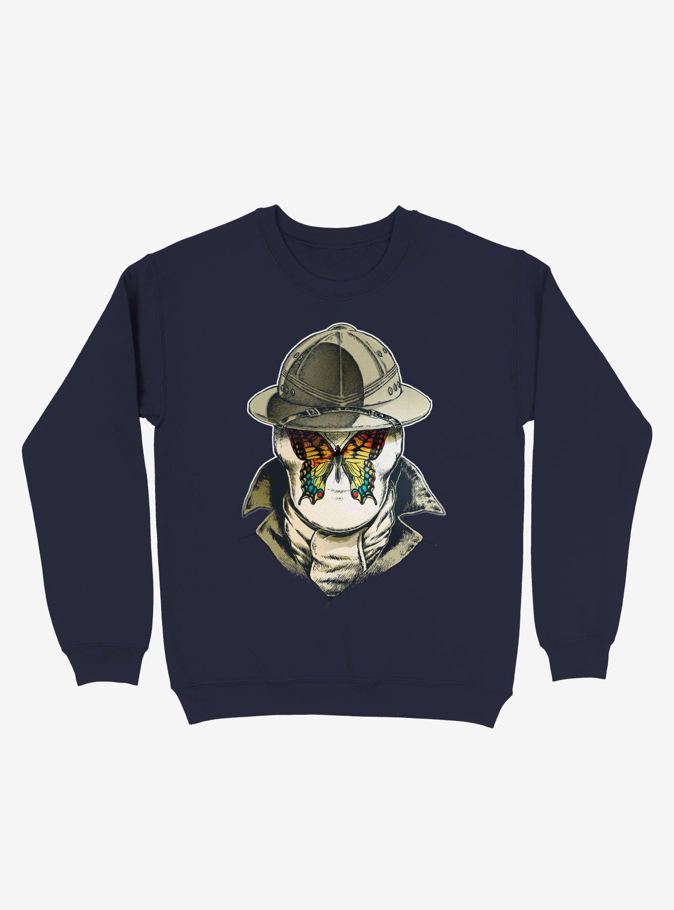 Rorschach Butterfly - 5G Navy Blue Sweatshirt, , hi-res