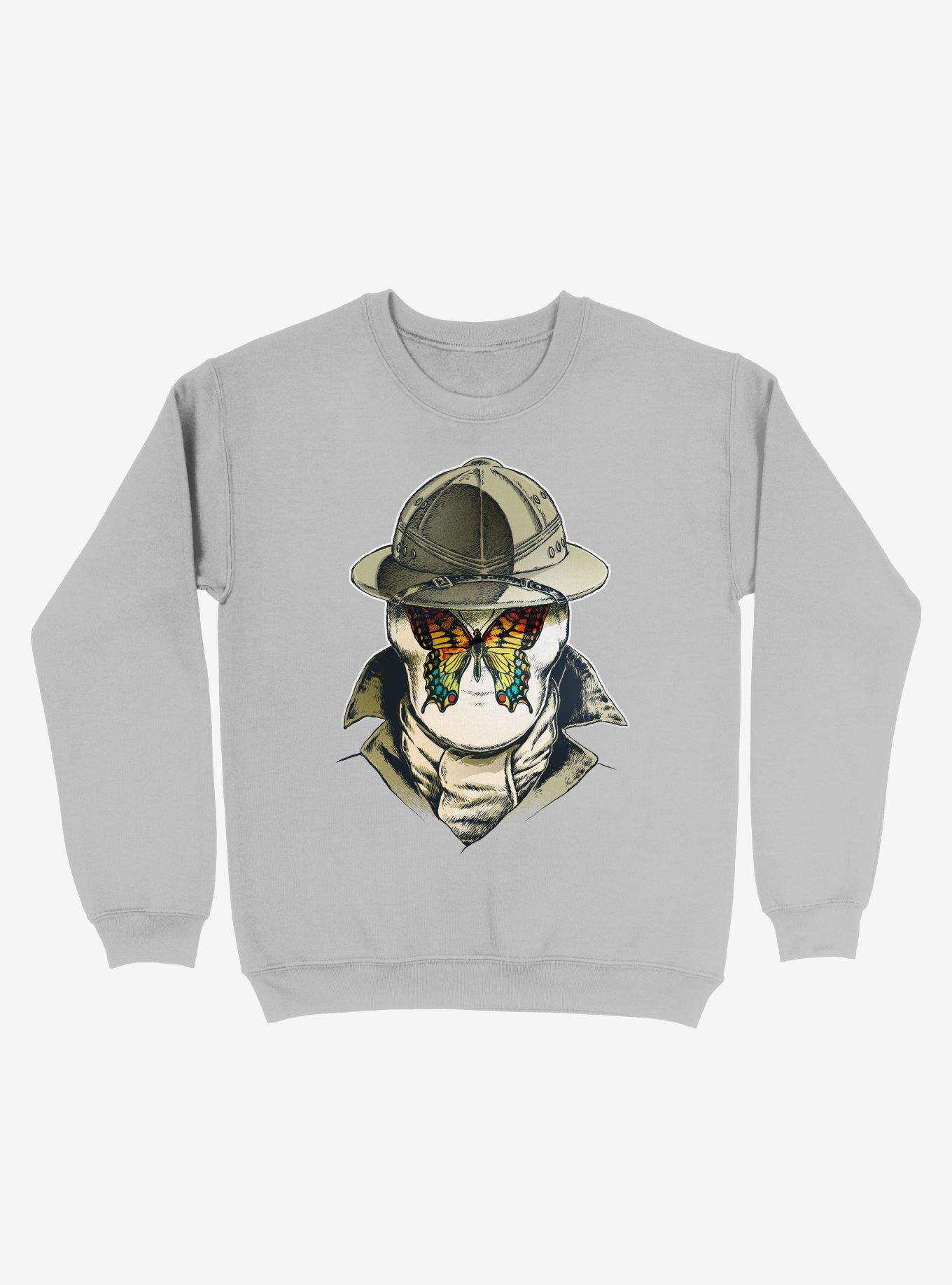 Rorschach Butterfly - 5G Silver Sweatshirt, SILVER, hi-res
