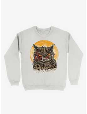 Zombie Blood Owl White Sweatshirt, , hi-res