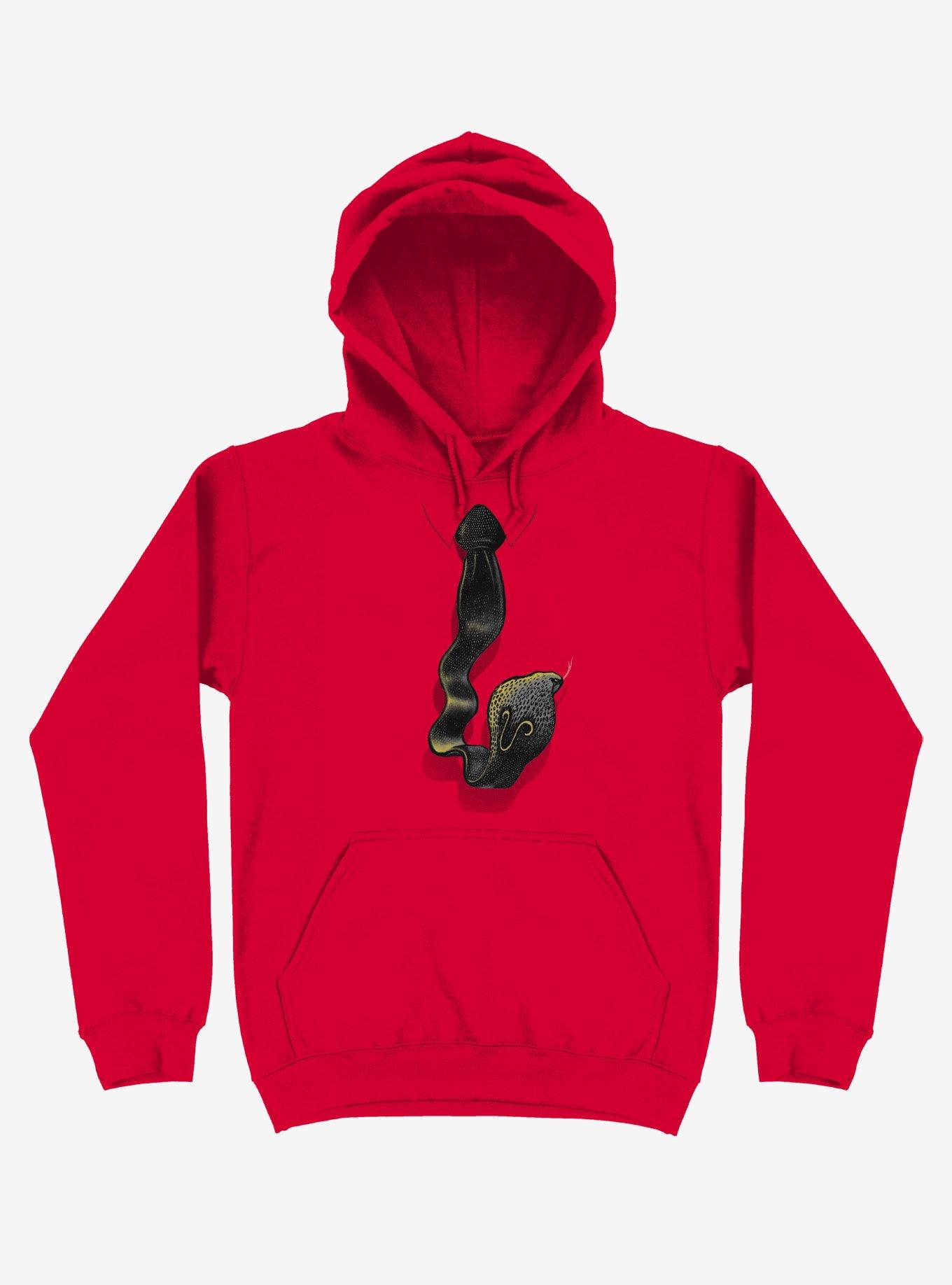 Cobra Tie Red Hoodie, RED, hi-res