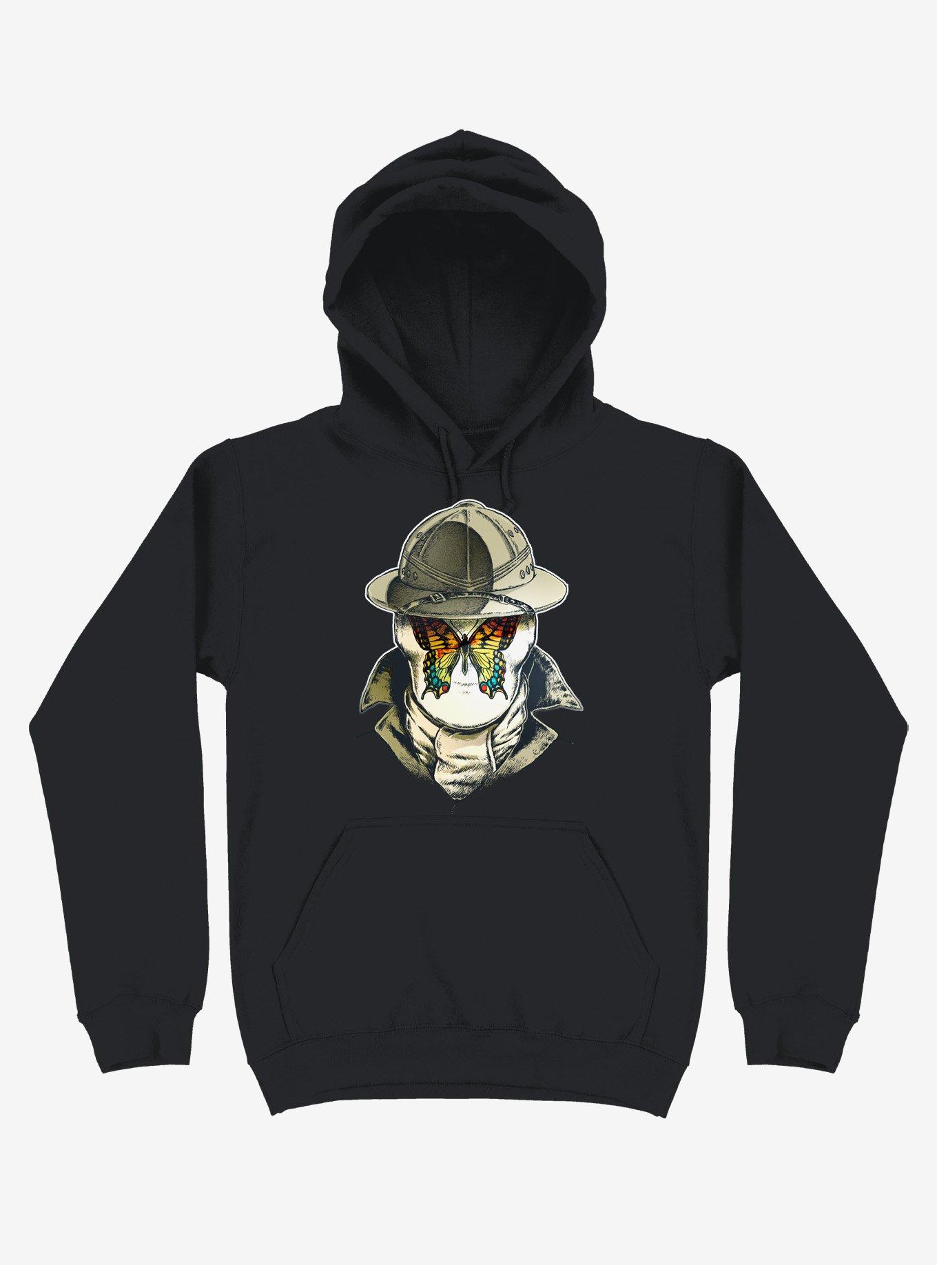 Rorschach Butterfly - 5G Black Hoodie, BLACK, hi-res