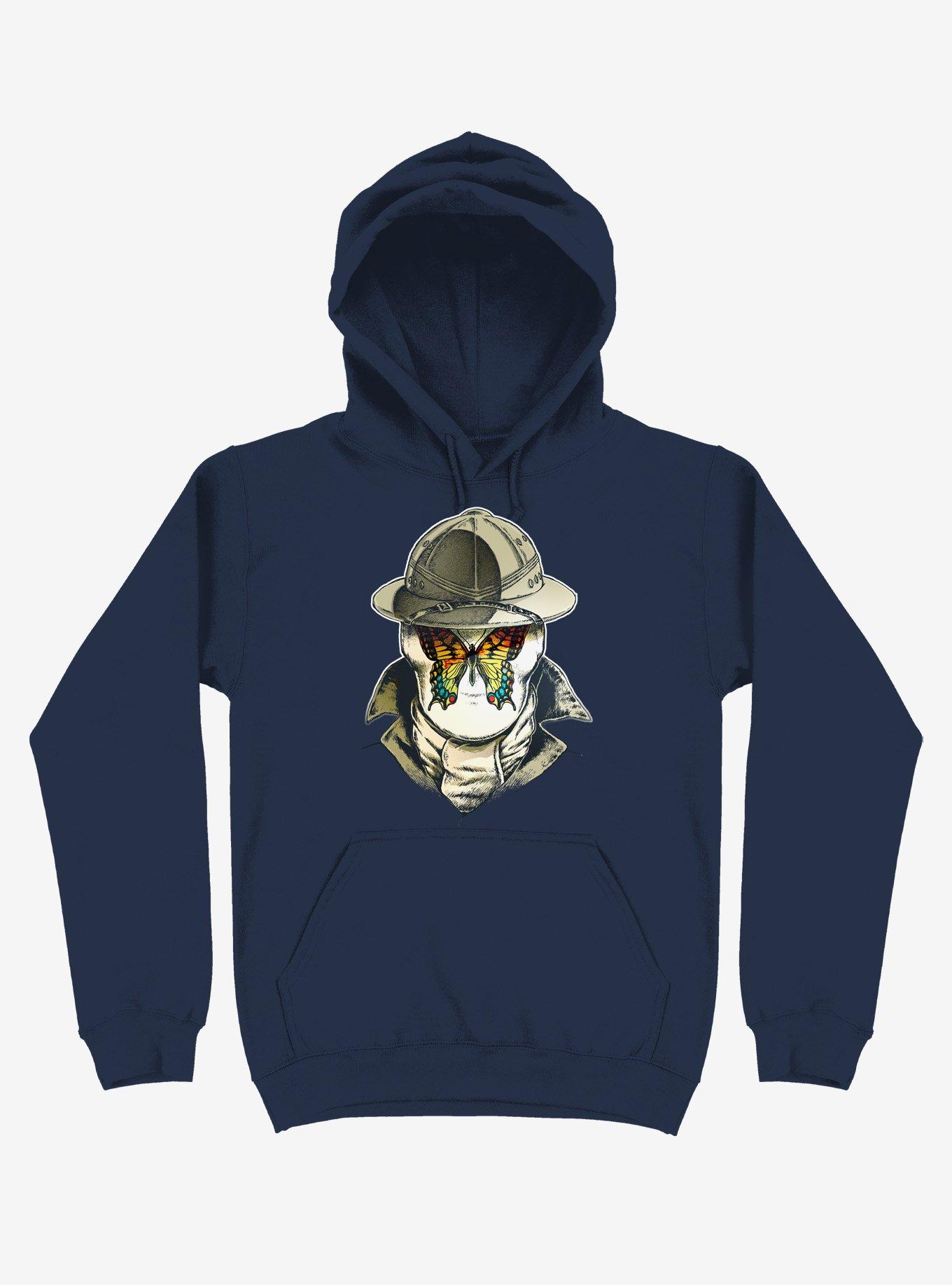 Rorschach Butterfly - 5G Navy Blue Hoodie, , hi-res
