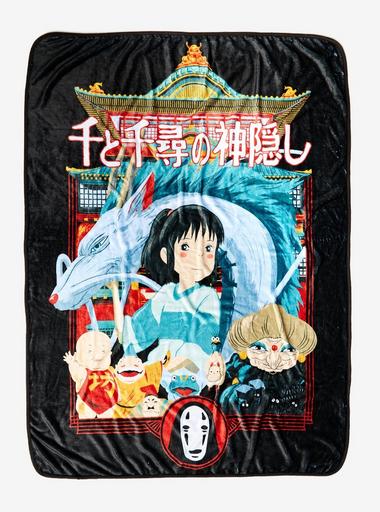 Studio Ghibli Spirited Away Japanese Movie Poster Throw