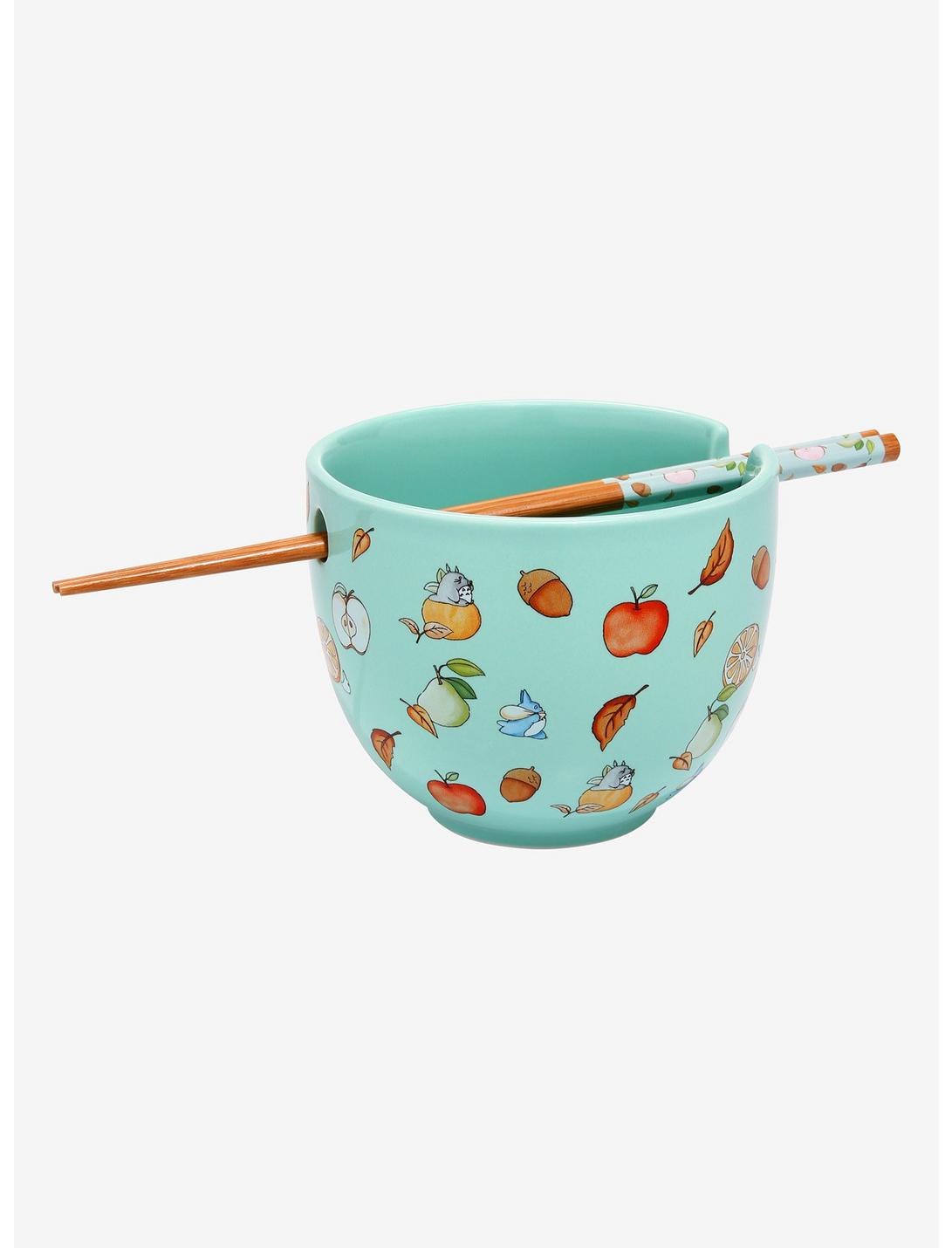 Studio Ghibli My Neighbor Totoro Fruits and Forest Spirits Ramen Bowl with Chopsticks - BoxLunch Exclusive, , hi-res