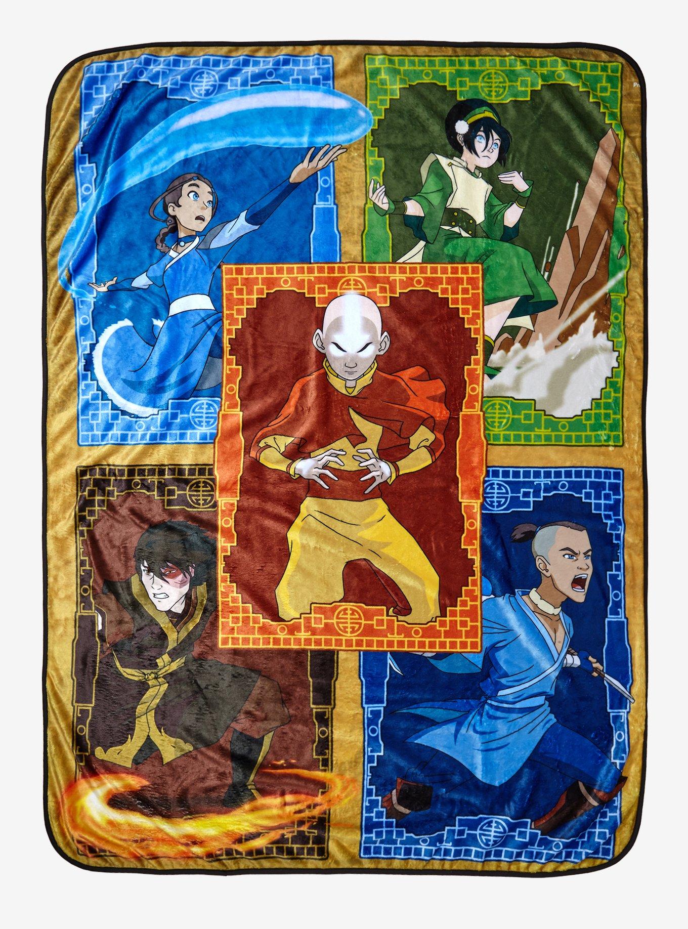 Avatar The Last Airbender Character Portraits Throw