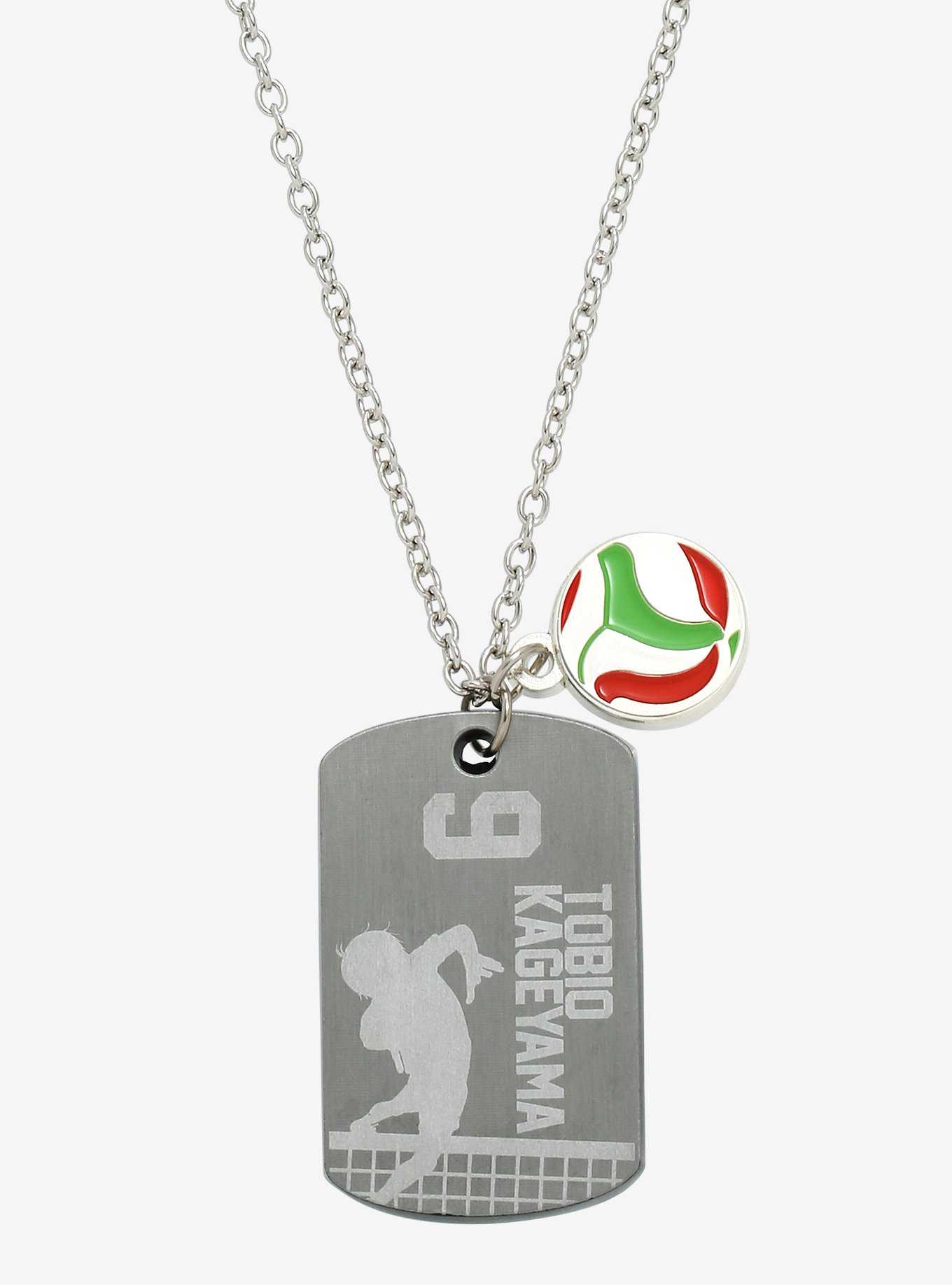 Haikyu!! Tobio Kageyama Tag Charm Necklace, , hi-res