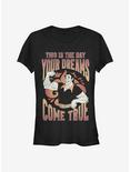 Disney Beauty And The Beast Gaston Dreams Girls T-Shirt, BLACK, hi-res