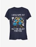 Marvel Avengers Thanos Wipe Galaxy Out Girls T-Shirt, NAVY, hi-res