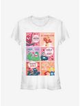 Marvel Avengers Valentine Comic Girls T-Shirt, WHITE, hi-res