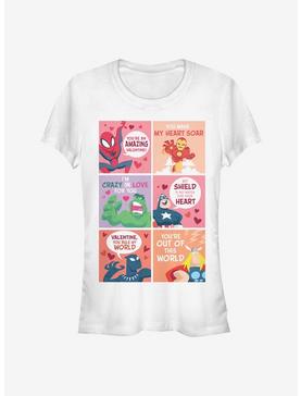 Marvel Avengers Valentine Comic Girls T-Shirt, , hi-res