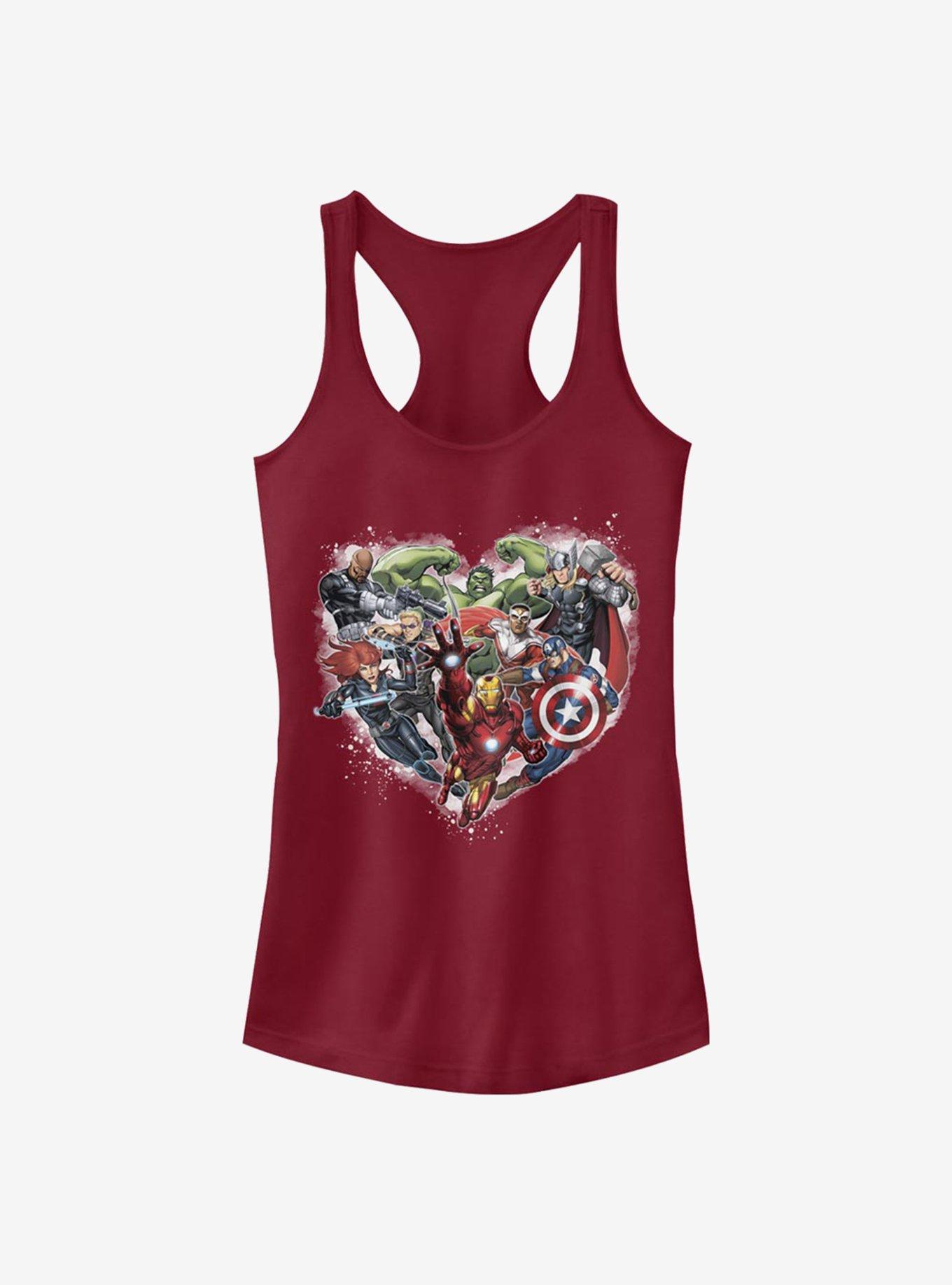 Marvel Avengers Avenger Heart Girls Tank, SCARLET, hi-res