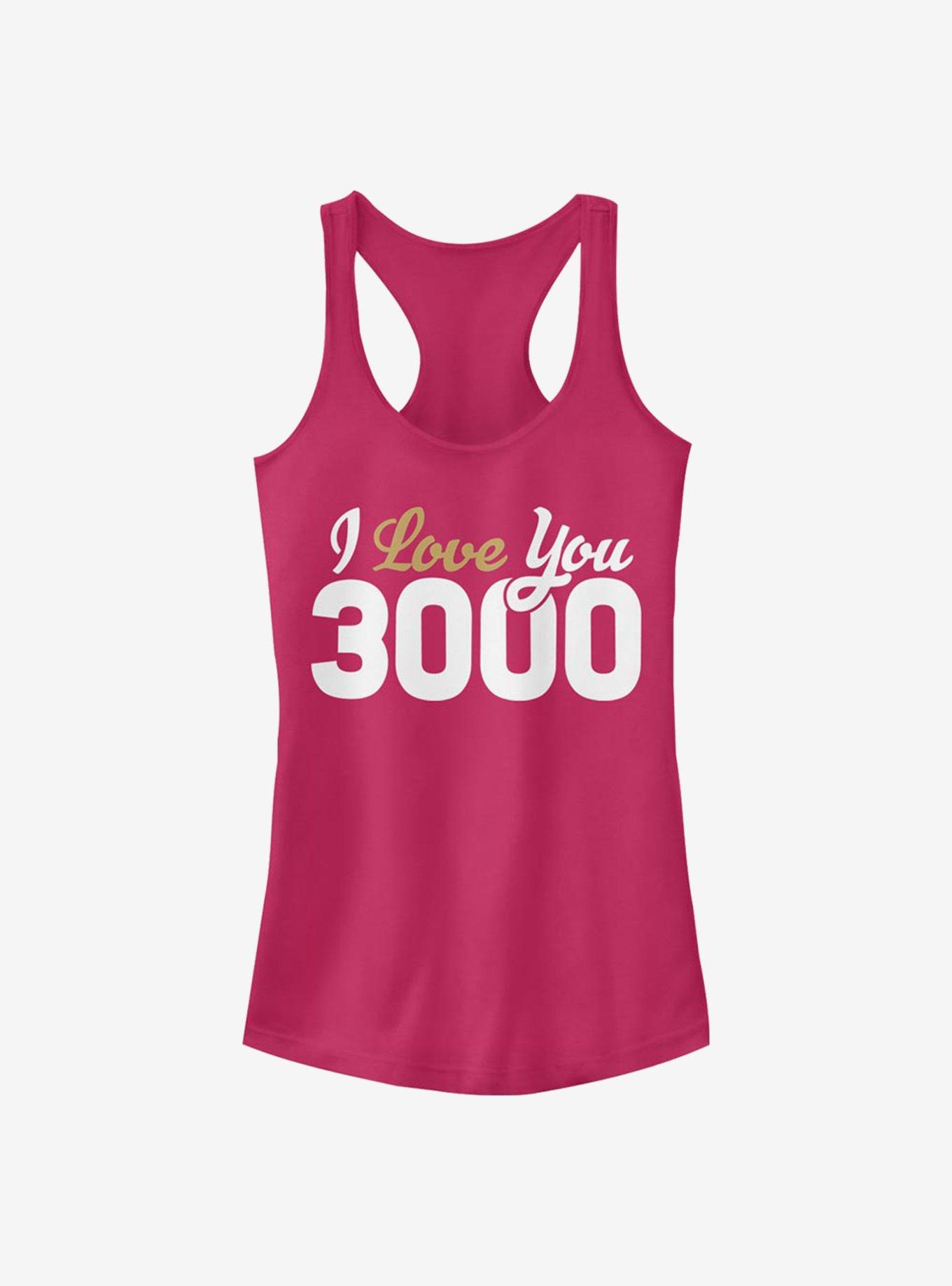 Marvel Avengers I Love You 3000 Loves Girls Tank, RASPBERRY, hi-res