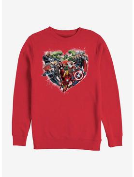 Marvel Avengers Avenger Heart Crew Sweatshirt, , hi-res