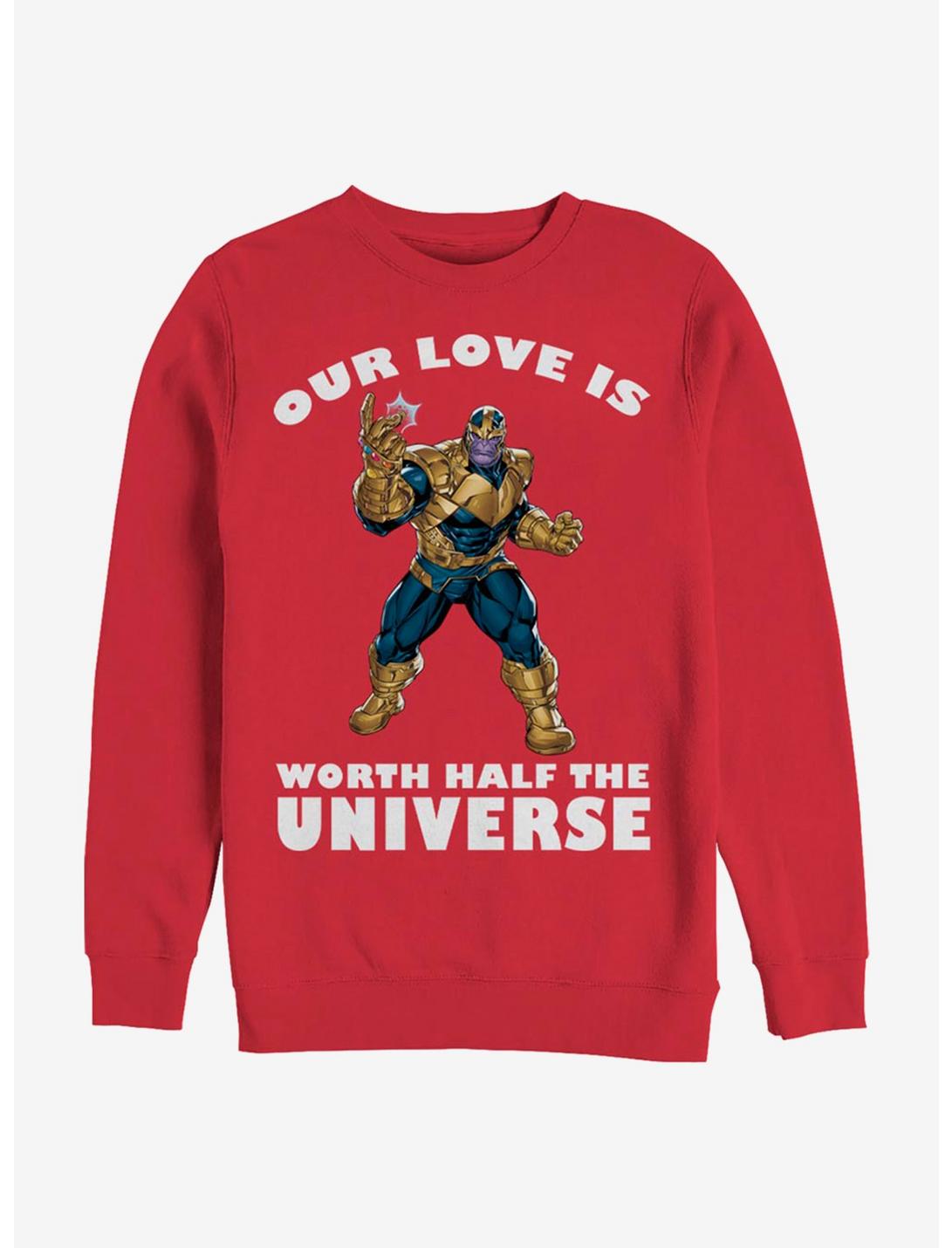 Marvel Avengers Universally Loved Crew Sweatshirt, RED, hi-res