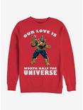 Marvel Avengers Universally Loved Crew Sweatshirt, RED, hi-res
