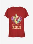 Disney Princess Strong Hearts Rule Girls T-Shirt, RED, hi-res