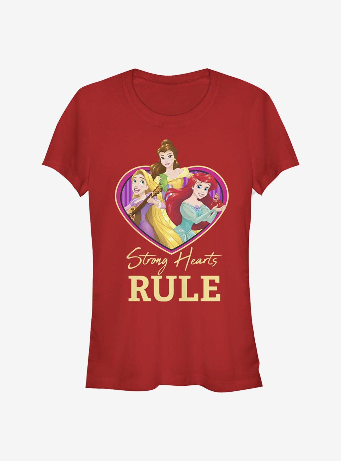 Disney Princess Strong Hearts Rule Girls T-Shirt, , hi-res