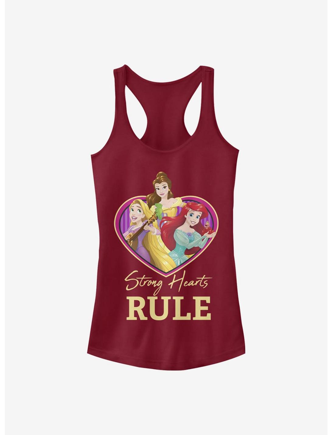 Disney Princess Strong Hearts Rule Girls Tank, SCARLET, hi-res