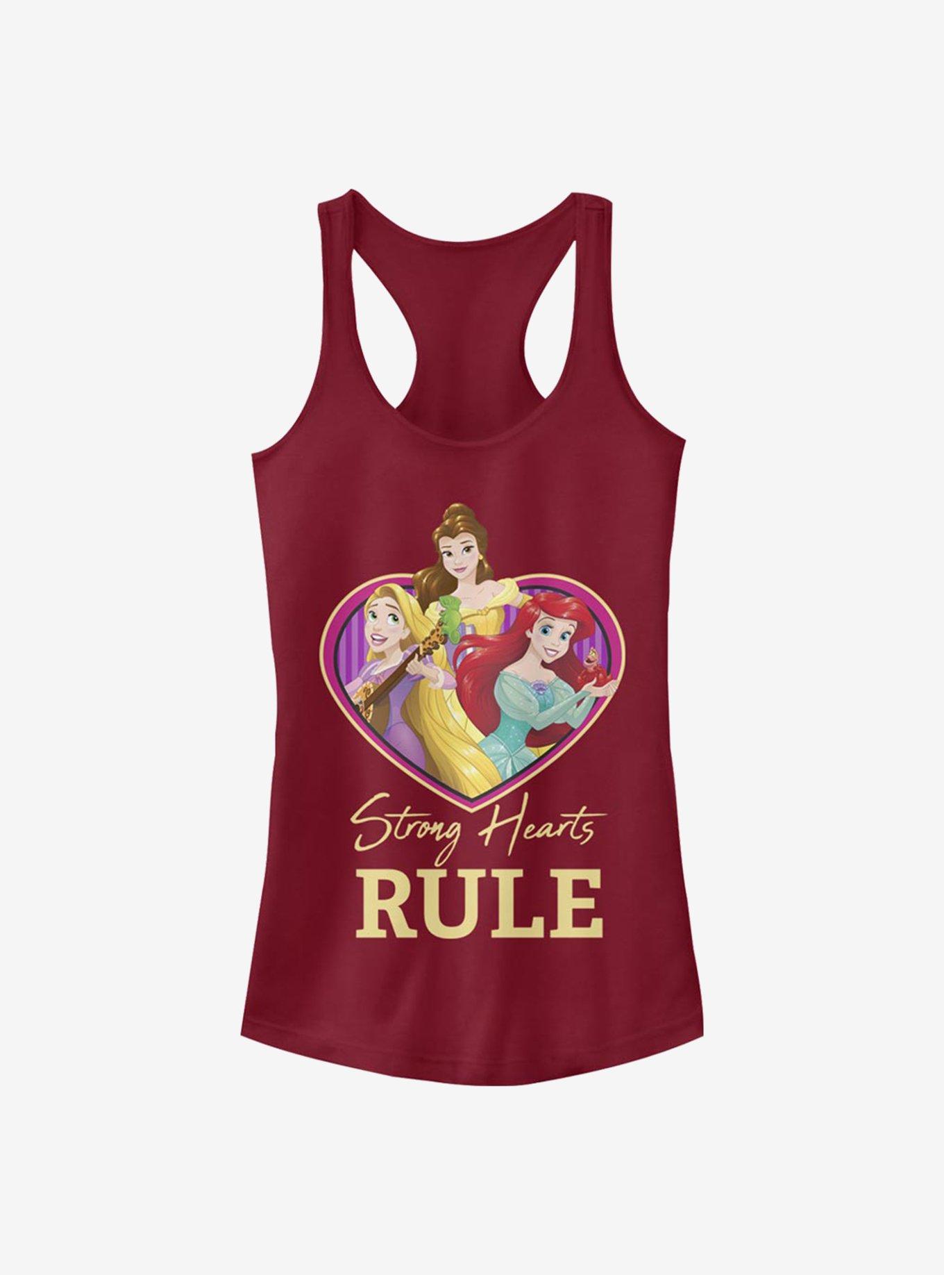 Disney Princess Strong Hearts Rule Girls Tank, SCARLET, hi-res