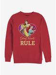 Disney Princess Strong Hearts Rule Crew Sweatshirt, RED, hi-res