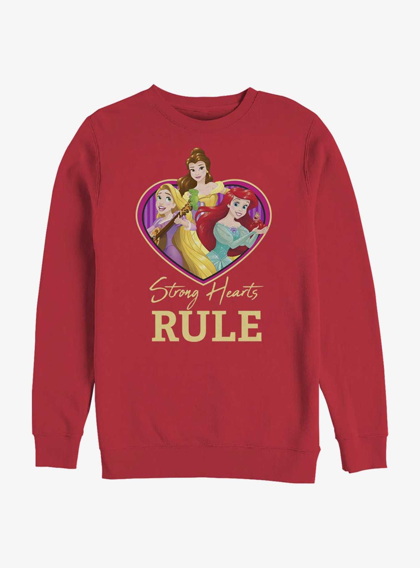 Disney Princess Strong Hearts Rule Crew Sweatshirt, , hi-res