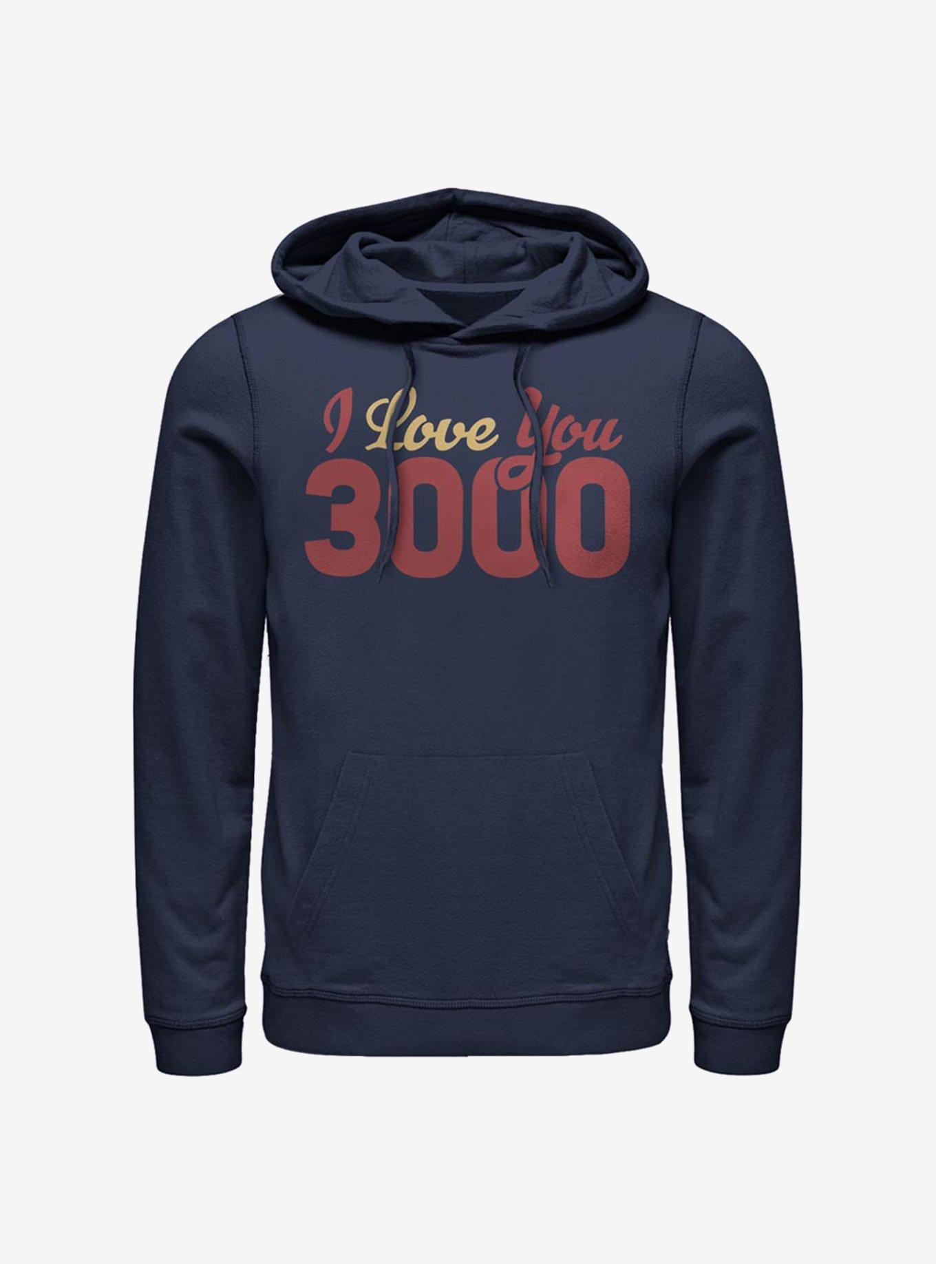 Marvel Avengers I Love You 3000 Loves Hoodie, NAVY, hi-res