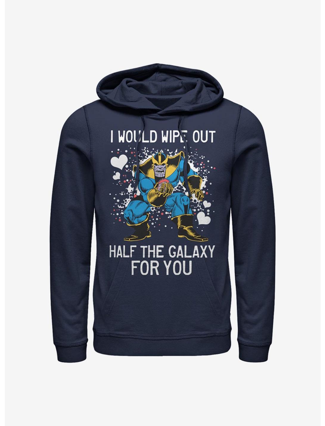 Marvel Avengers Thanos Wipe Galaxy Out Hoodie, NAVY, hi-res