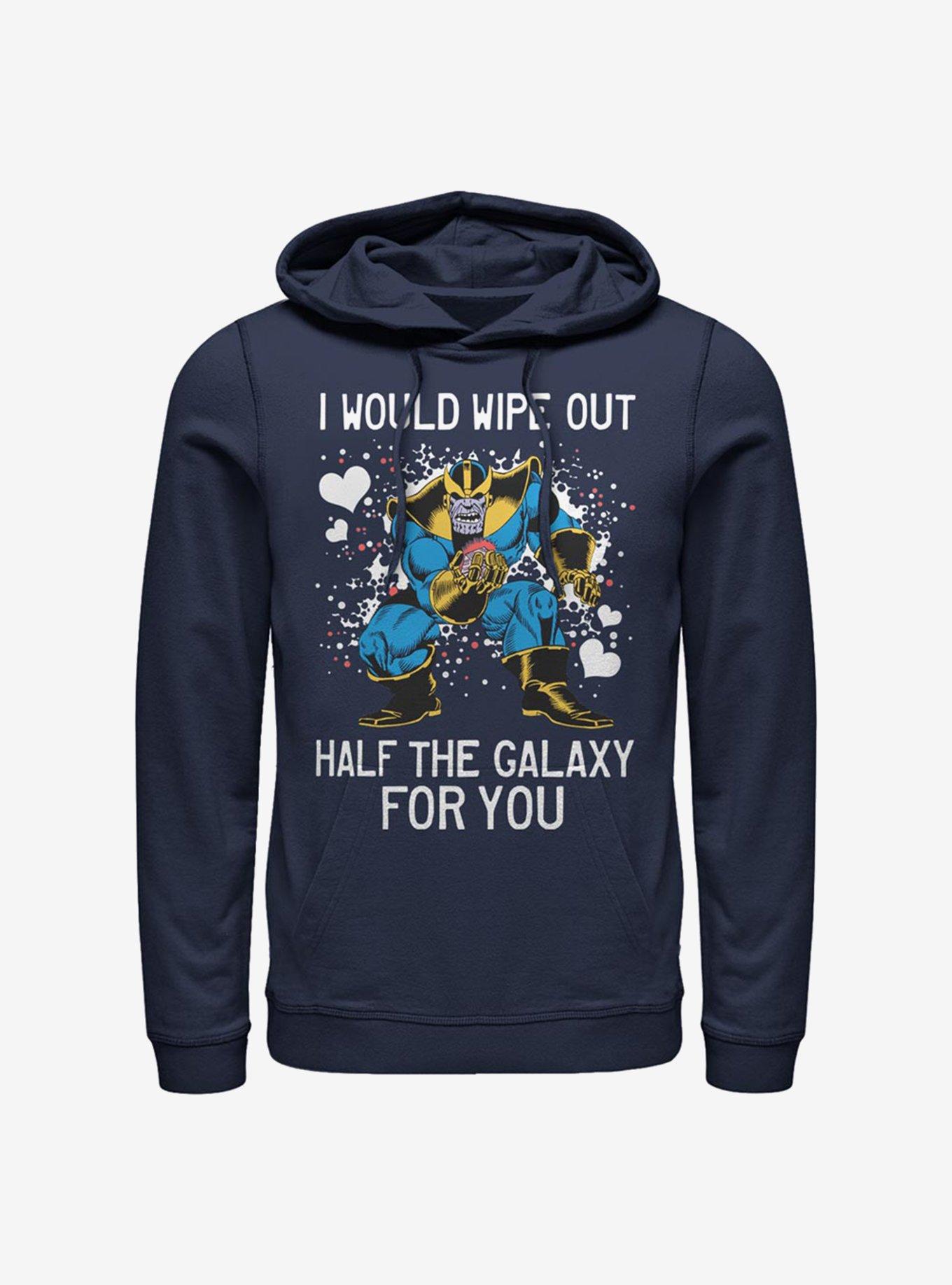 Marvel Avengers Thanos Wipe Galaxy Out Hoodie, NAVY, hi-res