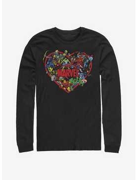 Marvel Avengers Marvel Hero Heart Long-Sleeve T-Shirt, , hi-res