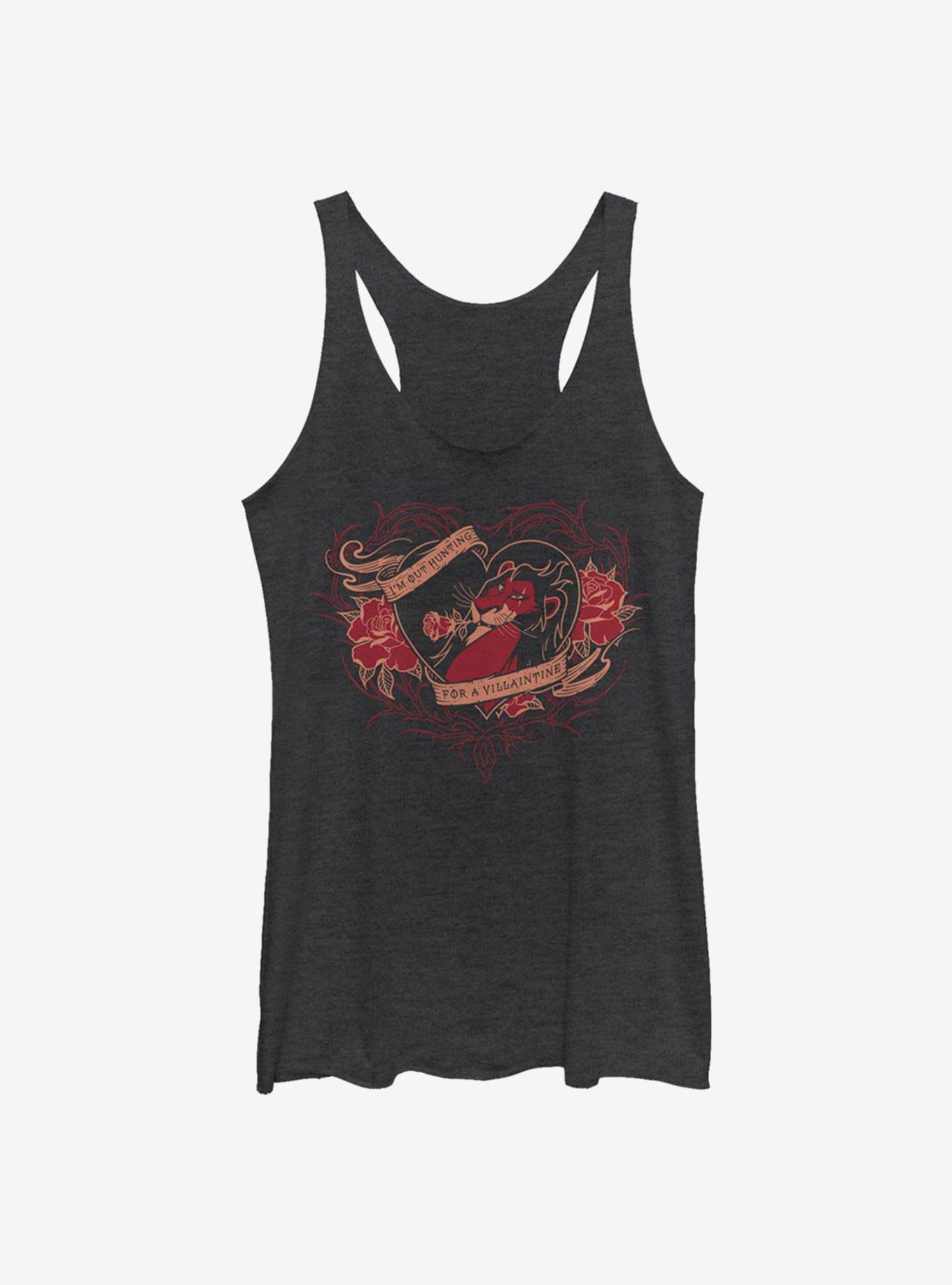 Disney The Lion King Hunting For Valentines Girls Tank, BLK HTR, hi-res