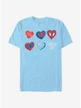 Marvel Avengers Spider Hearts T-Shirt, LT BLUE, hi-res