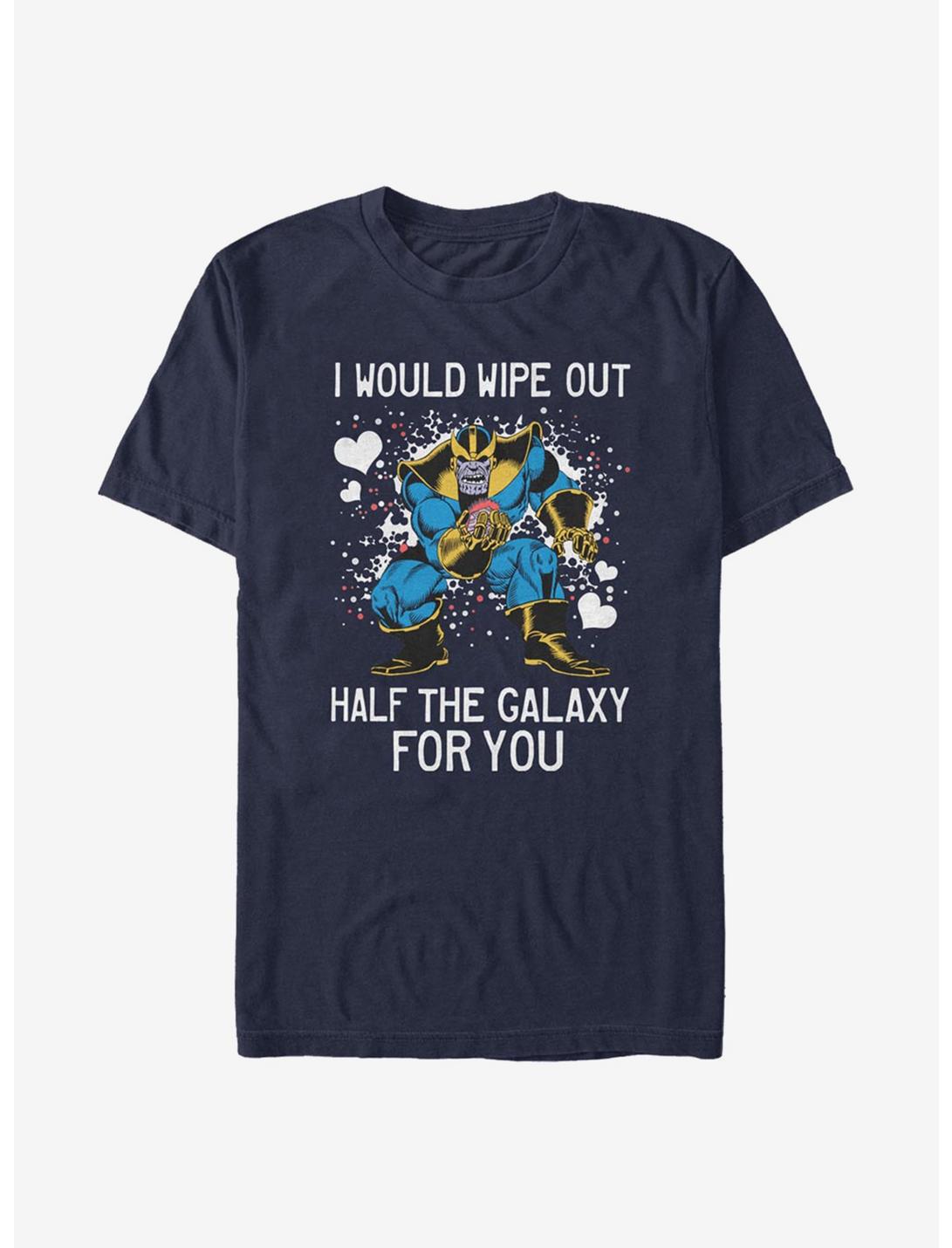 Marvel Avengers Thanos Wipe Galaxy Out T-Shirt, NAVY, hi-res