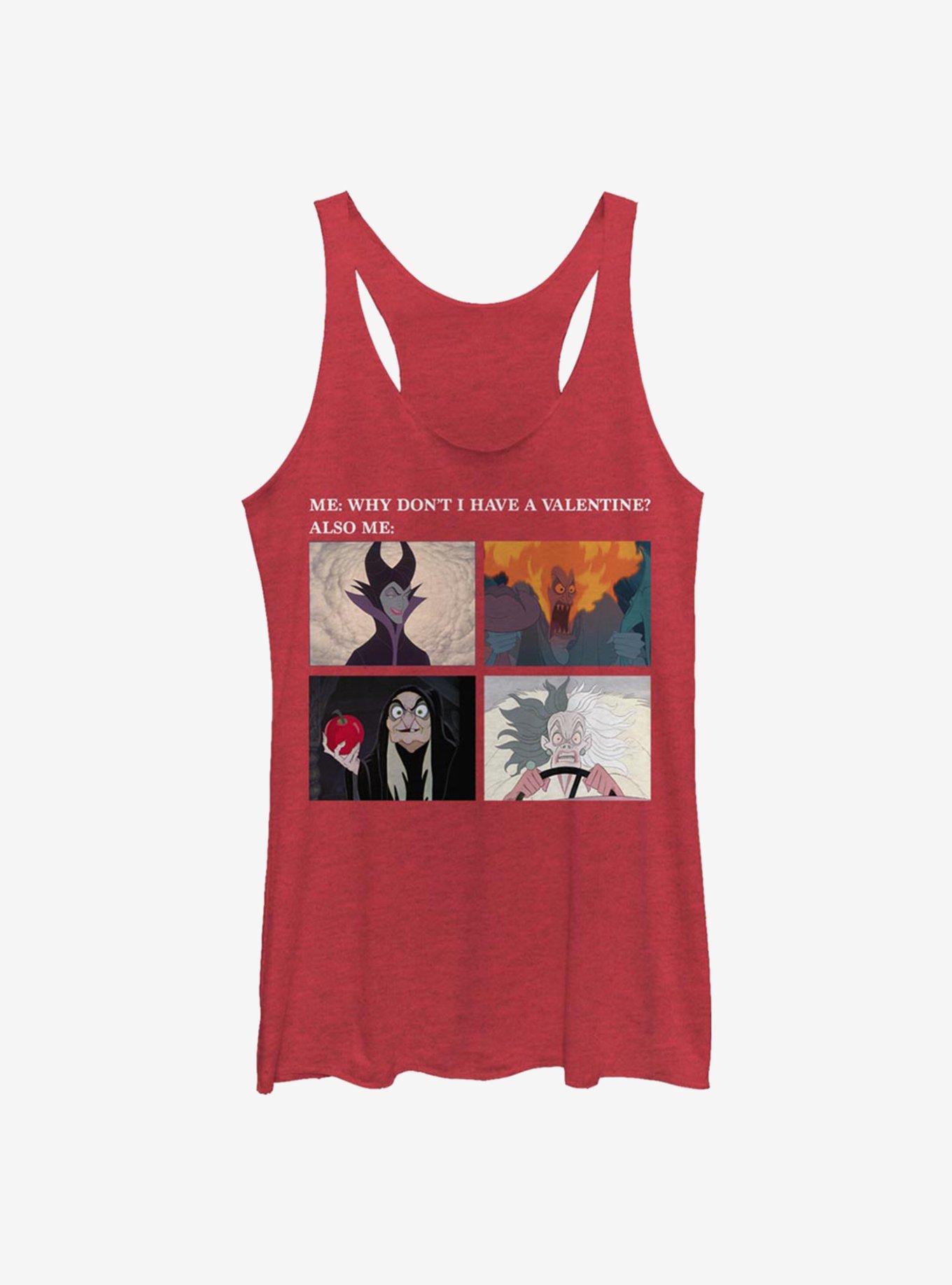 Disney Villains Valentine Meme Girls Tank, , hi-res