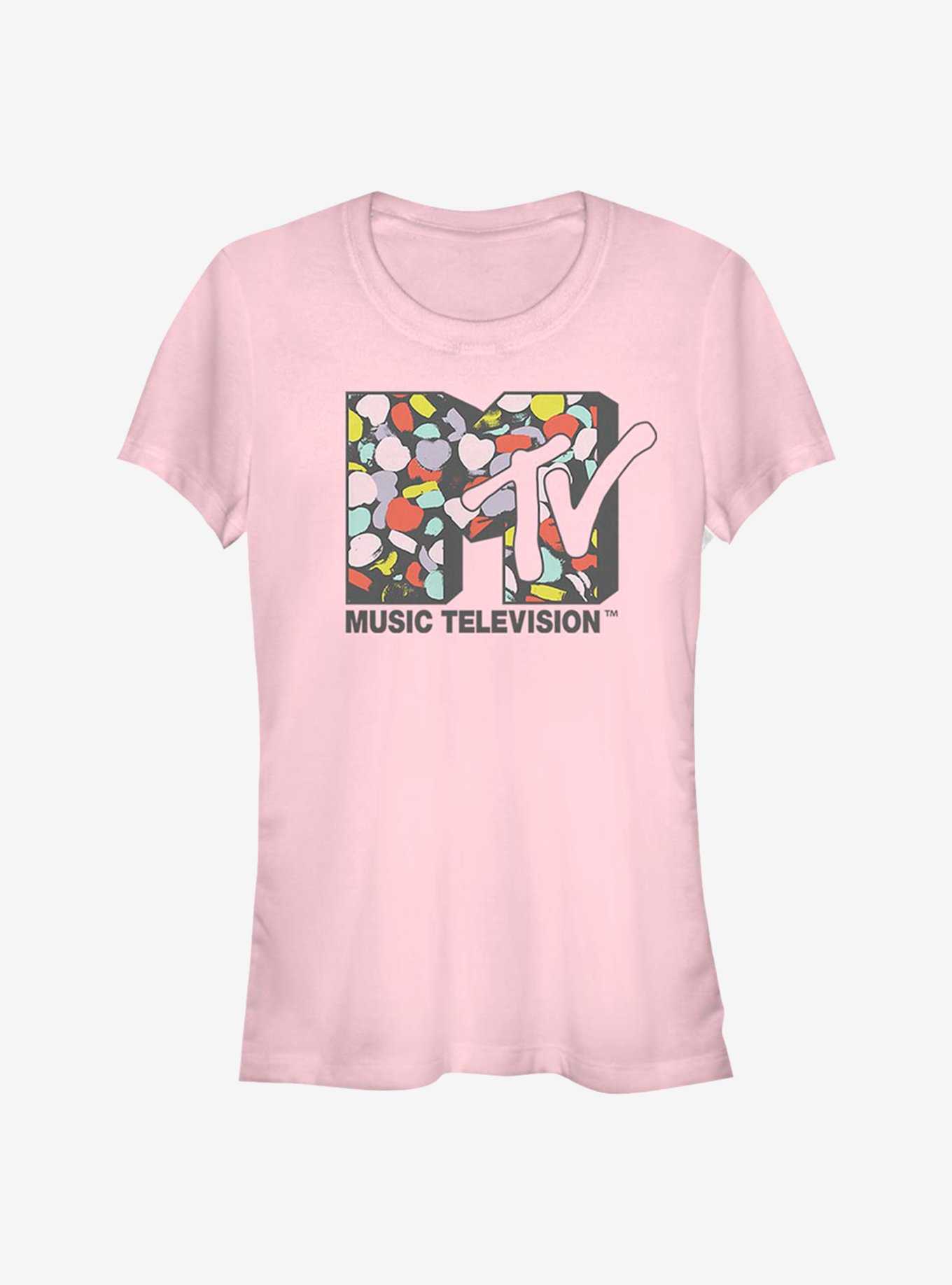MTV Logo Heart Fill Girls T-Shirt, , hi-res