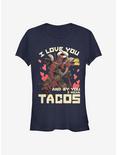 Marvel Deadpool Taco Love Girls T-Shirt, , hi-res