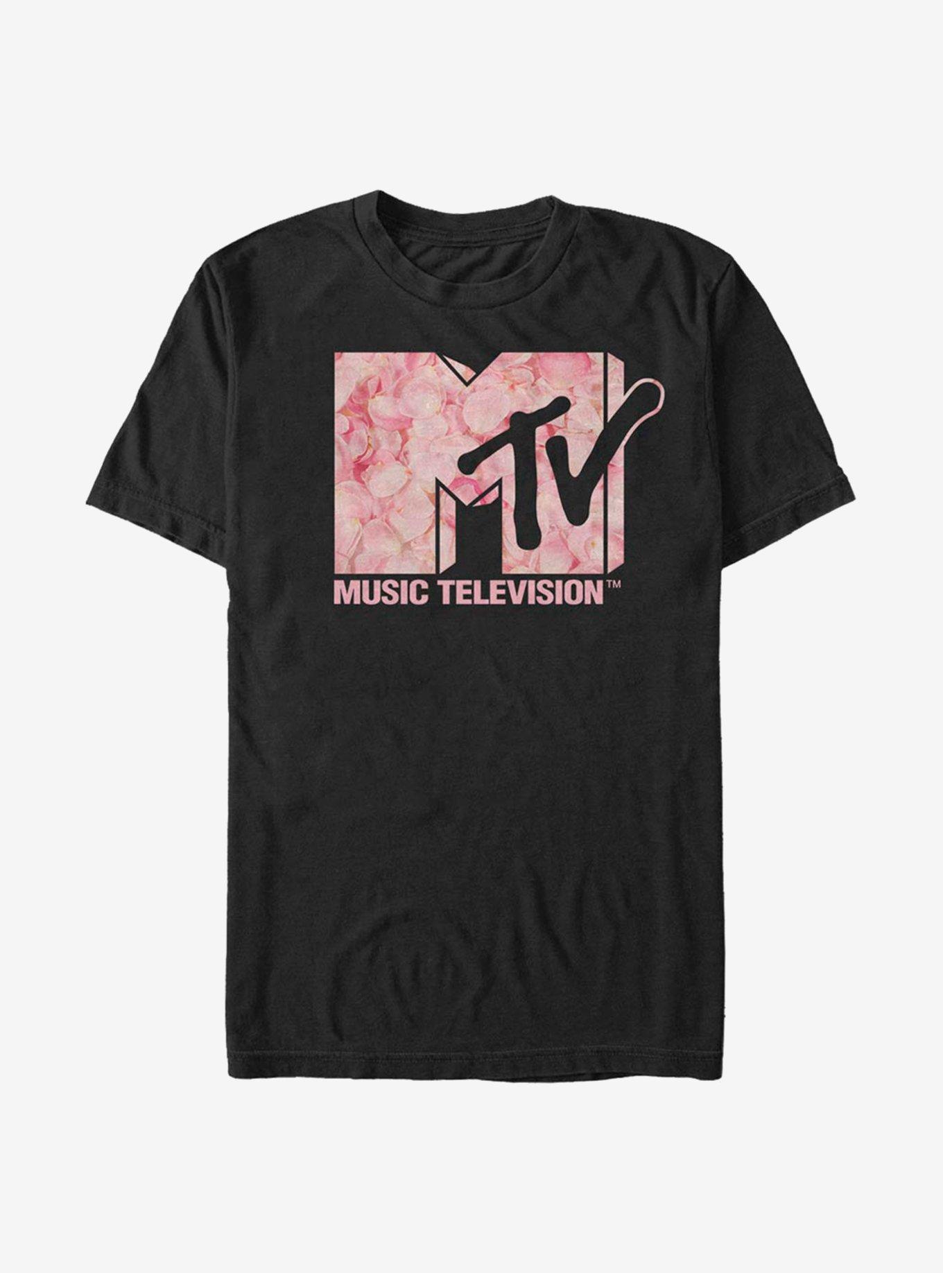 MTV Roses Are Pink T-Shirt, BLACK, hi-res