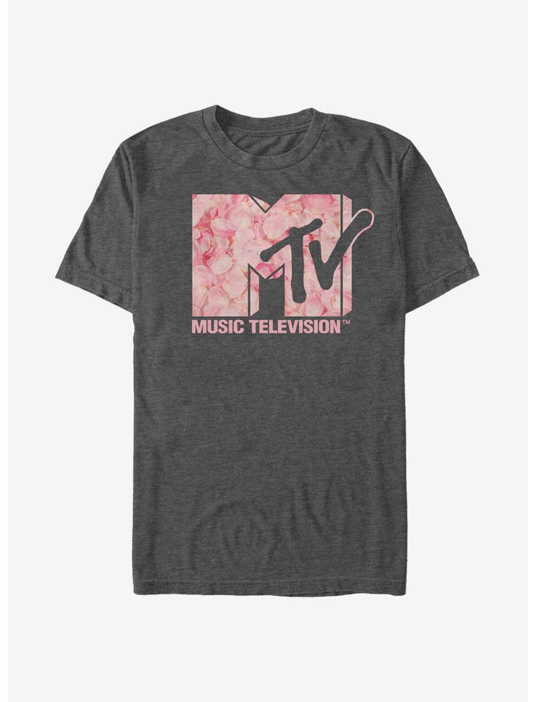 MTV Roses Are Pink T-Shirt, CHAR HTR, hi-res