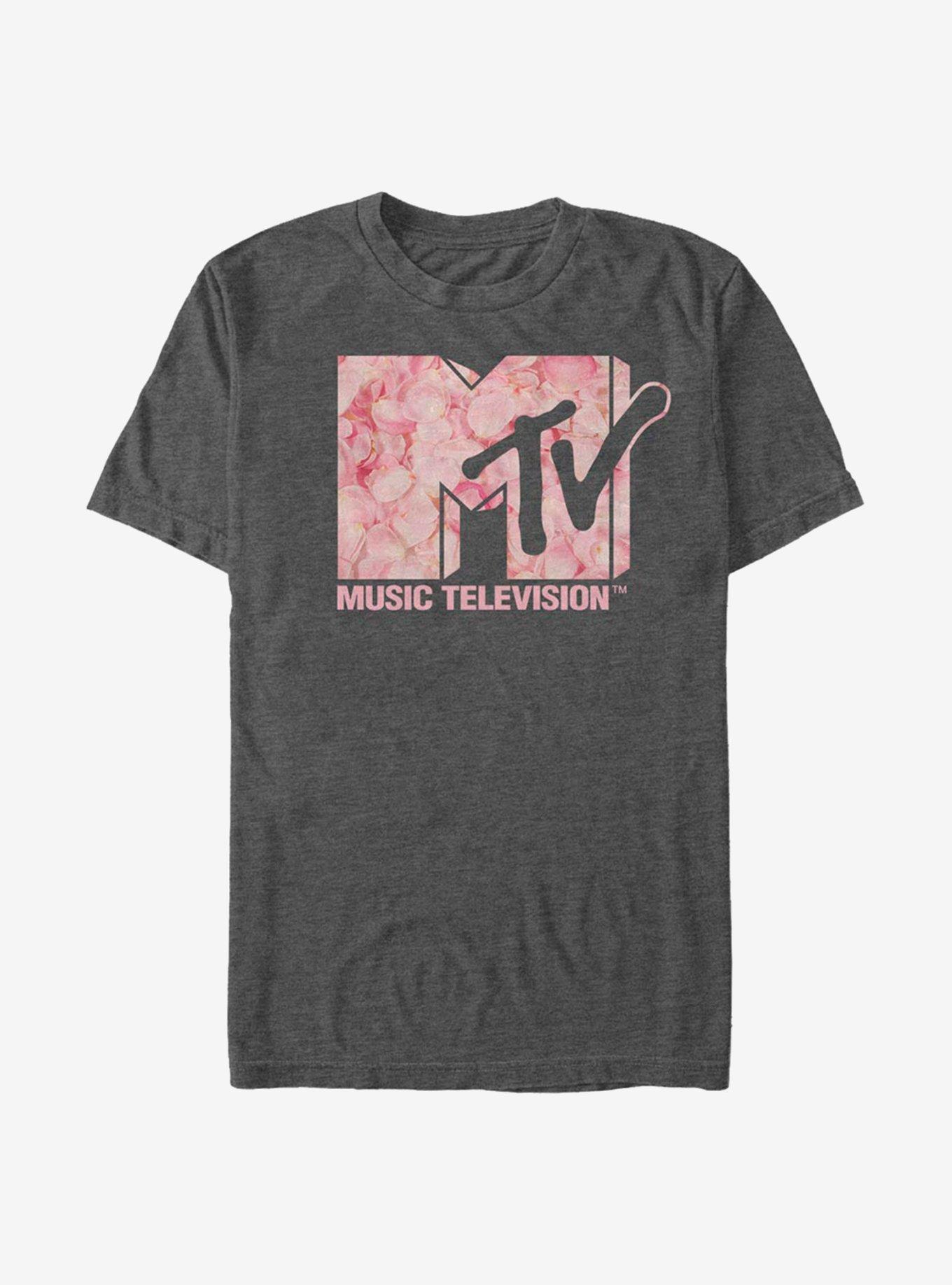 MTV Roses Are Pink T-Shirt, CHAR HTR, hi-res