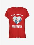 Marvel Fantastic Four Fantastic Love Girls T-Shirt, RED, hi-res